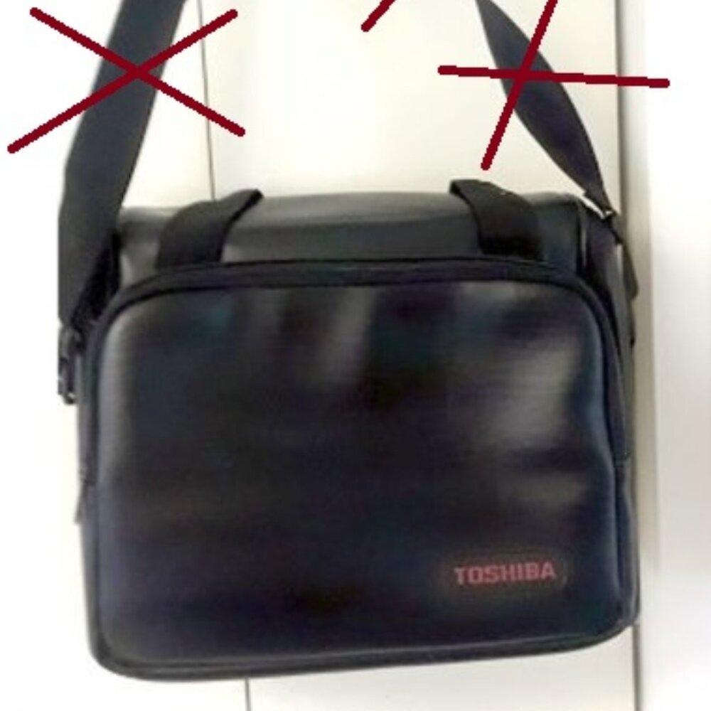 Toshiba Synthetic leather Laptop Travel Bag - NO SHOULDER STRAP